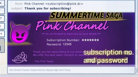 pink chanel password|summertime saga sticky password.